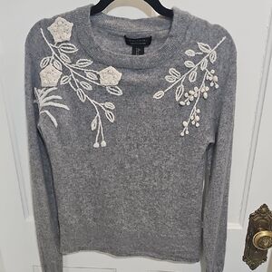 Tahari Gray Cashmere Sweater